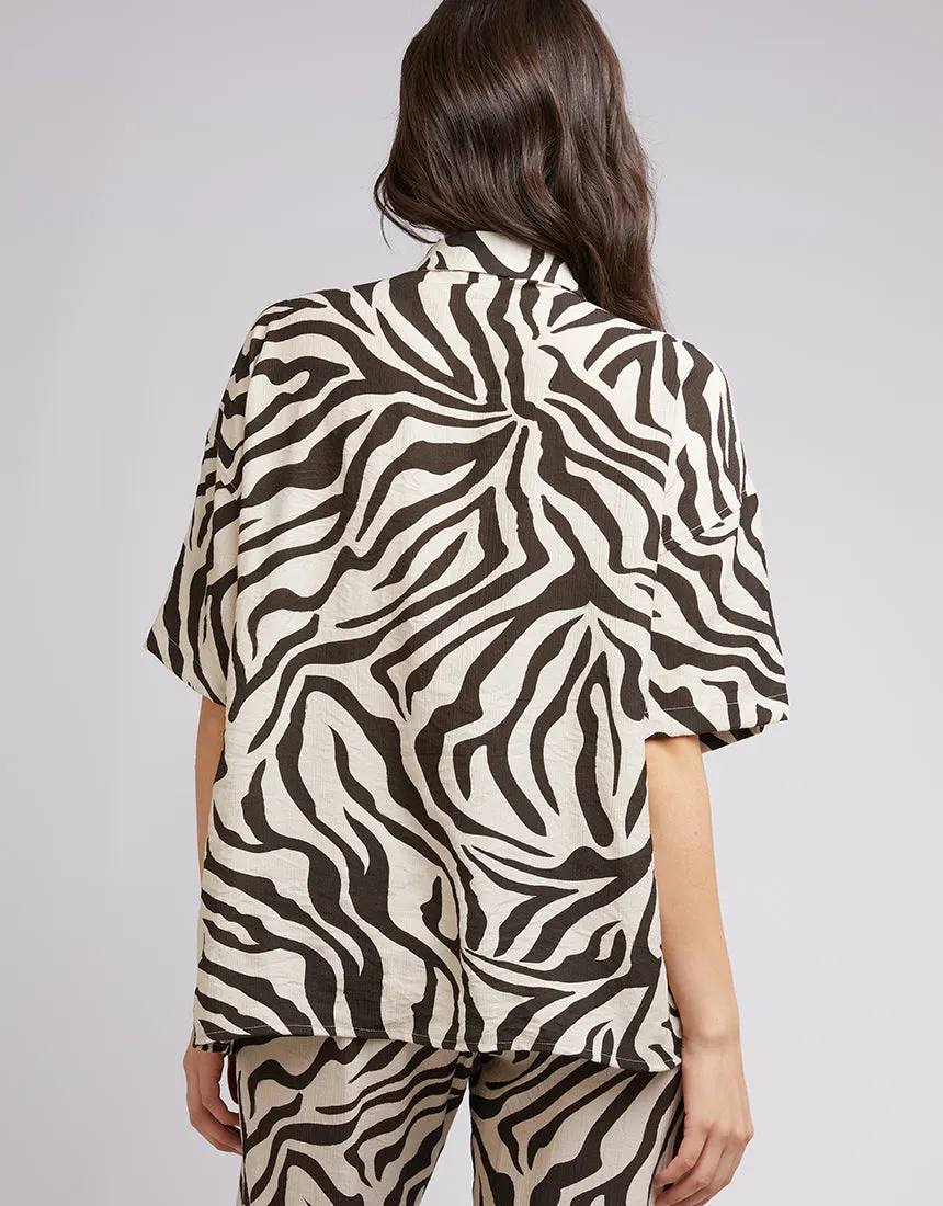 All About Eve Ziggy Shirt Zebra Print