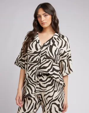 All About Eve Ziggy Shirt Zebra Print