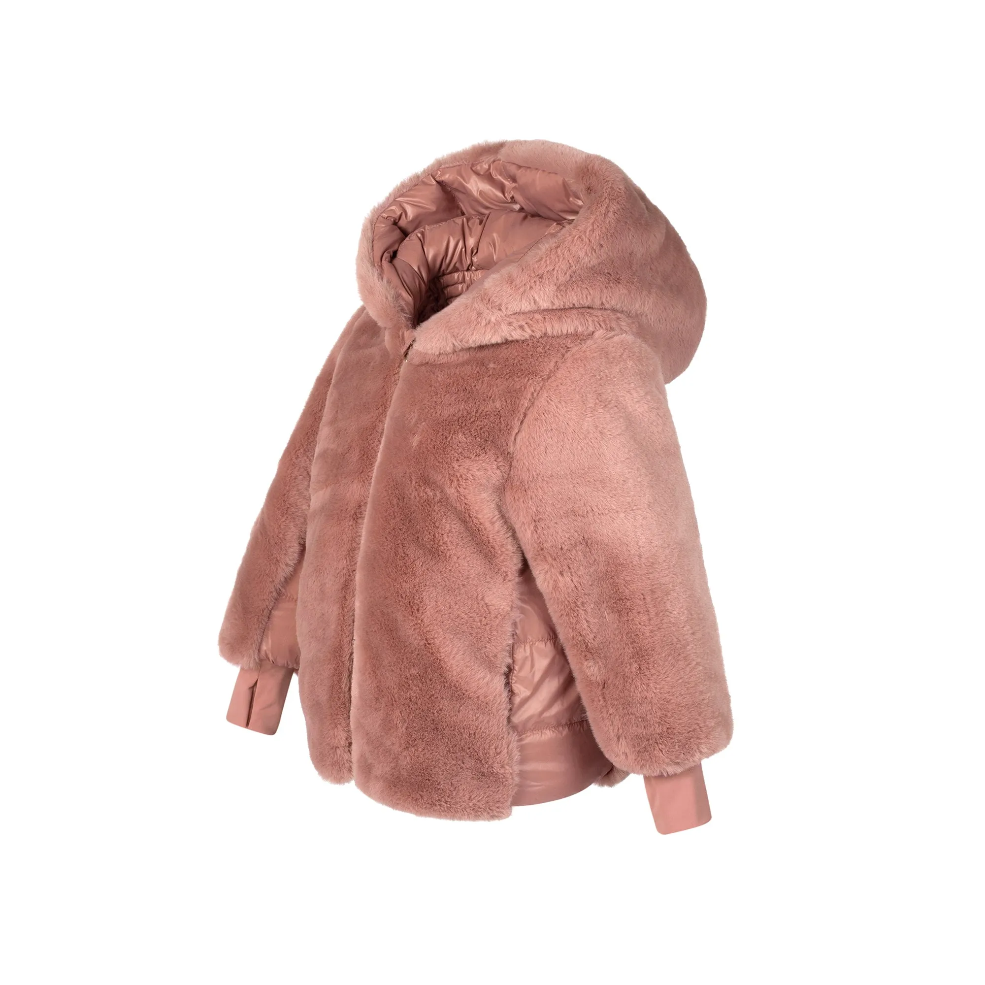 BABY REVERSIBLE COAT-Mauve