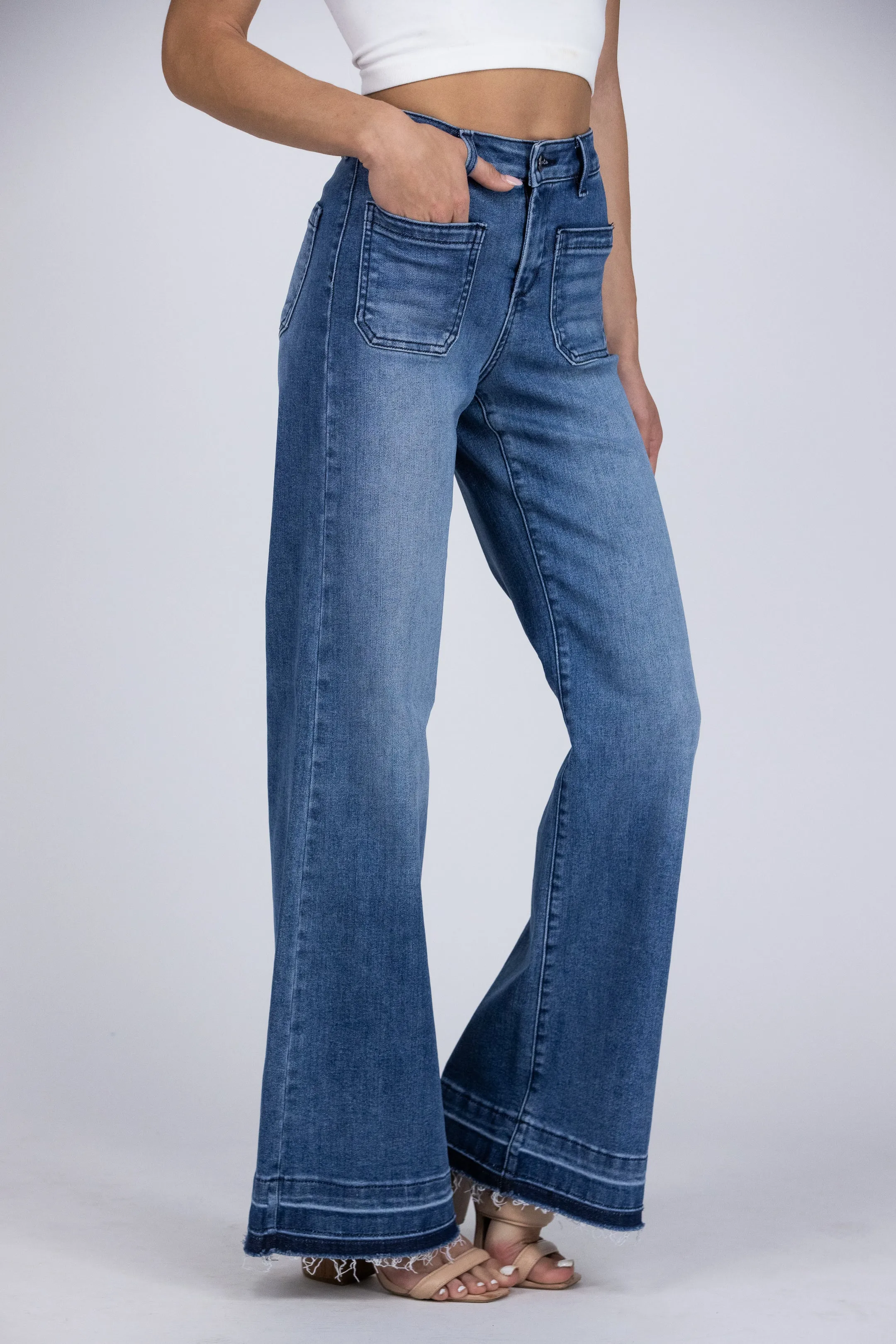 Back to Daydreaming From Risen: High-Rise Wide Leg Denim