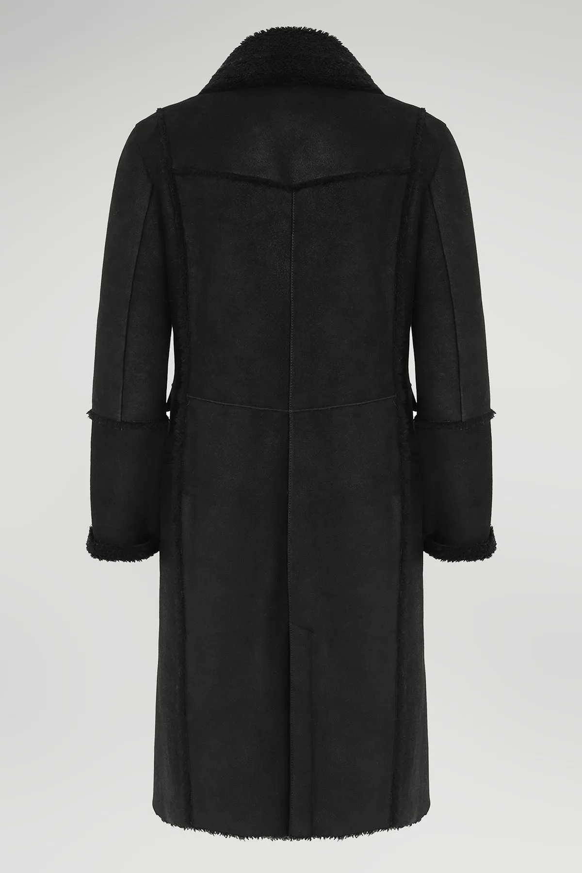 Black Shearling Coat