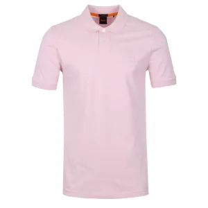 BOSS Passenger Polo Shirt in Pastel Pink