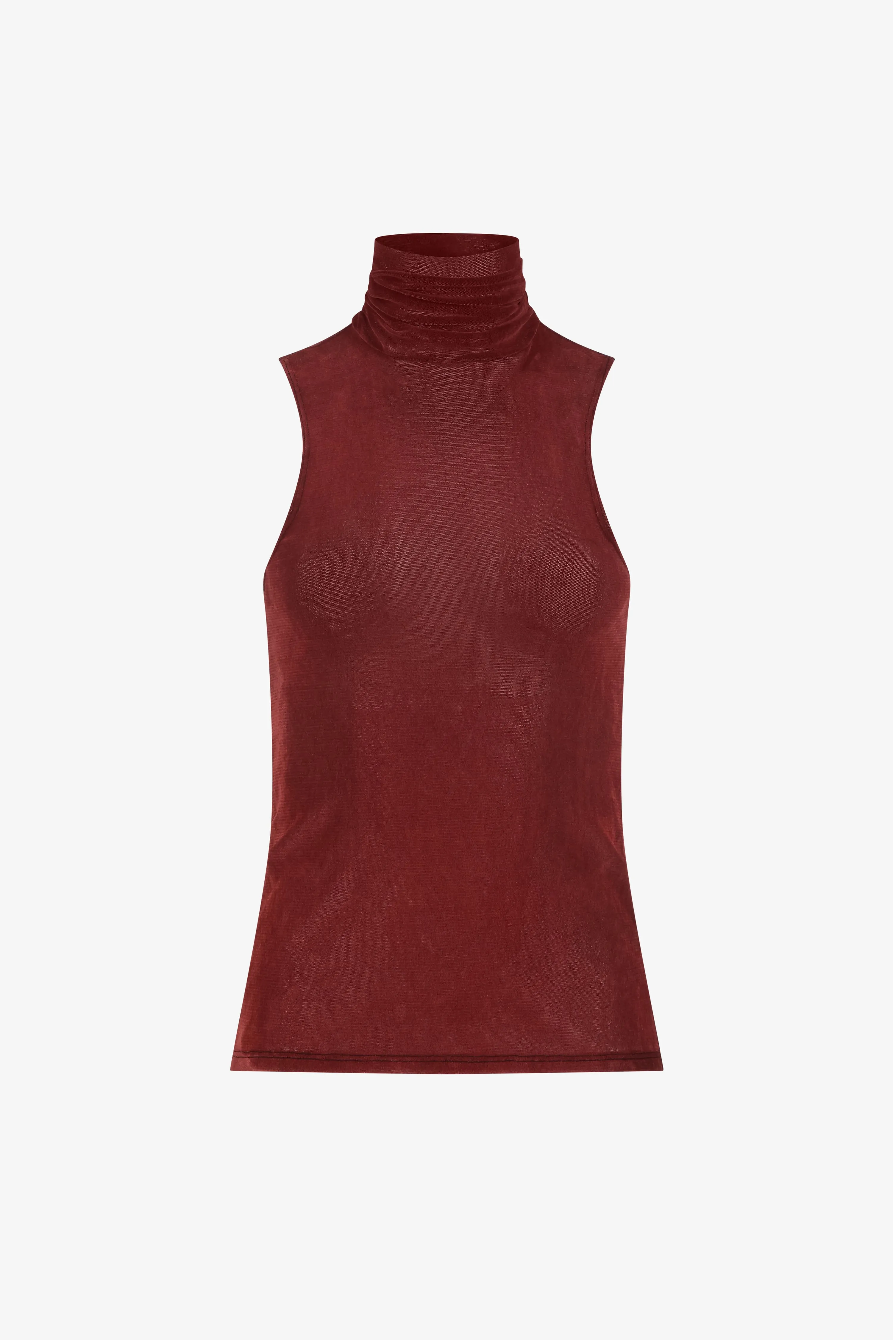 Brick Turtleneck Racerback Tank