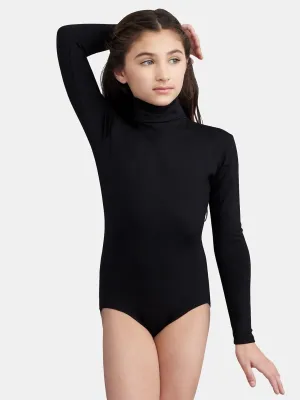 CAPEZIO TB123C LONG SLEEVE MOCK TURLENECK LEOTARD