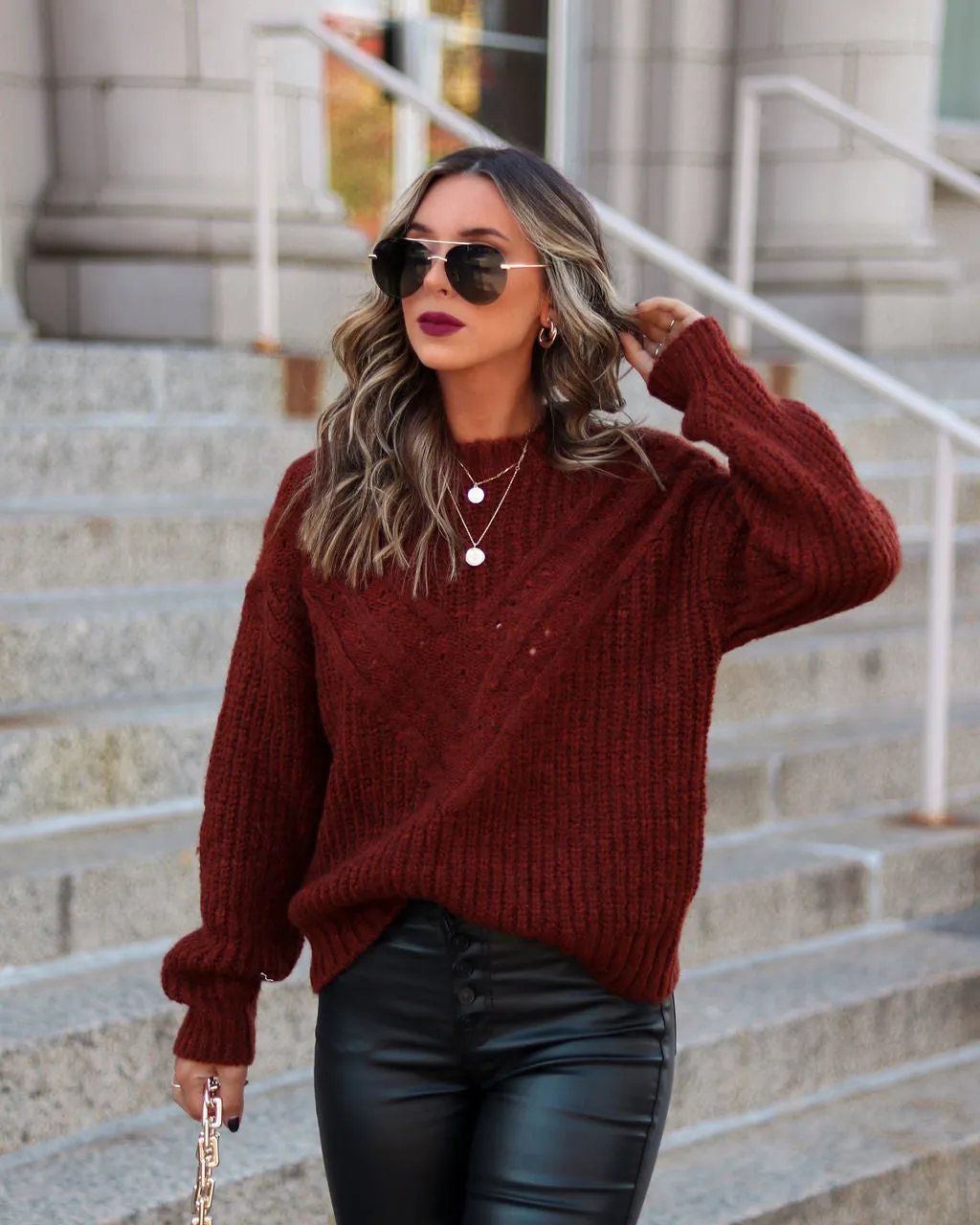 Chiara Knit Pullover Sweater