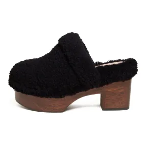 Cleo Black Shearling