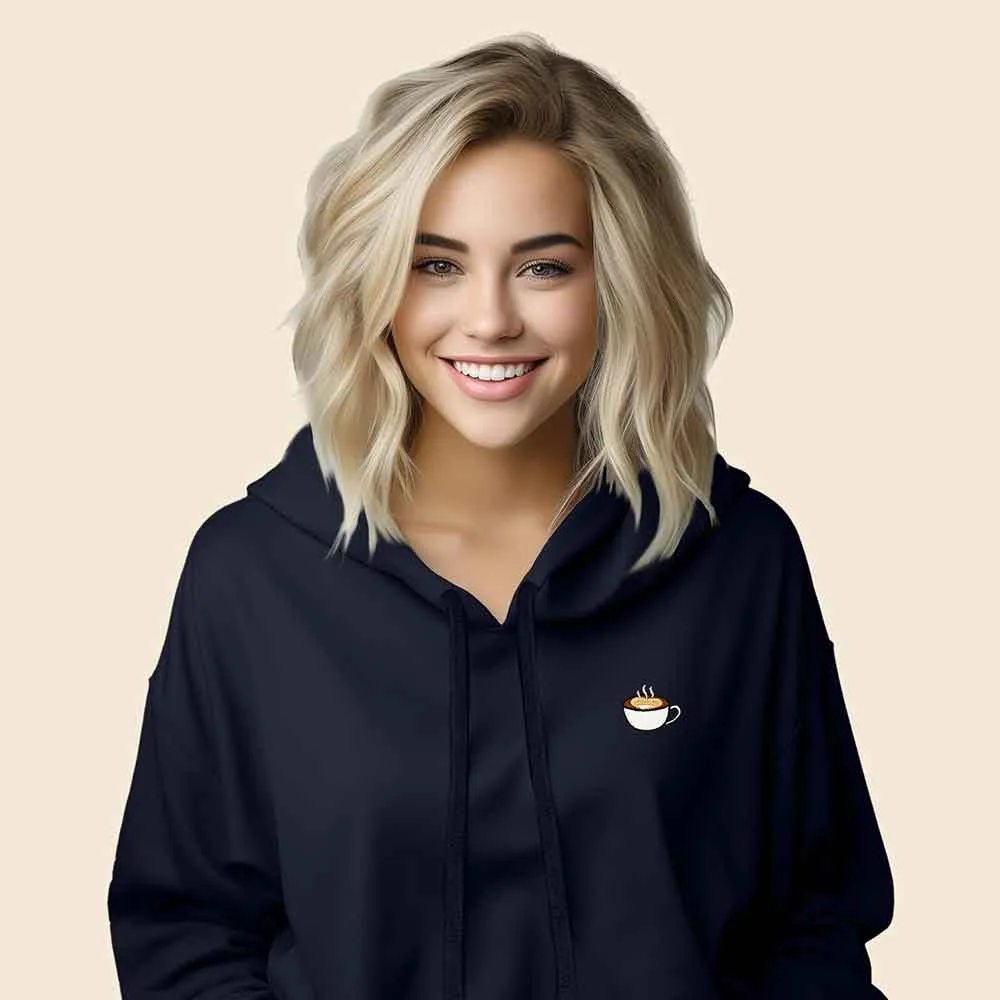 Dalix Cappuccino Cropped Hoodie