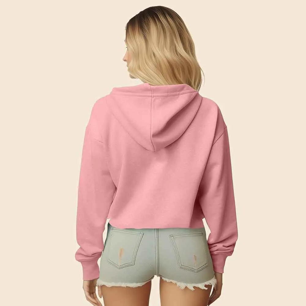 Dalix Cappuccino Cropped Hoodie