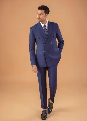 Double Breast Suit - Peak Lapel - Navy