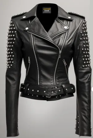 Ella Women Real Black Leather Jacket