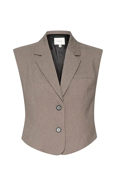 Gestuz Ancie Grey Waistcoat