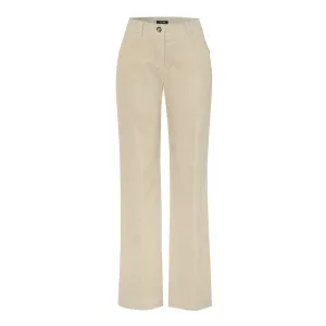 Jolie Ecru Flared Corduroy Trousers