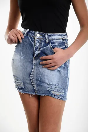 LADIES HIGH WAISTED SKIRT