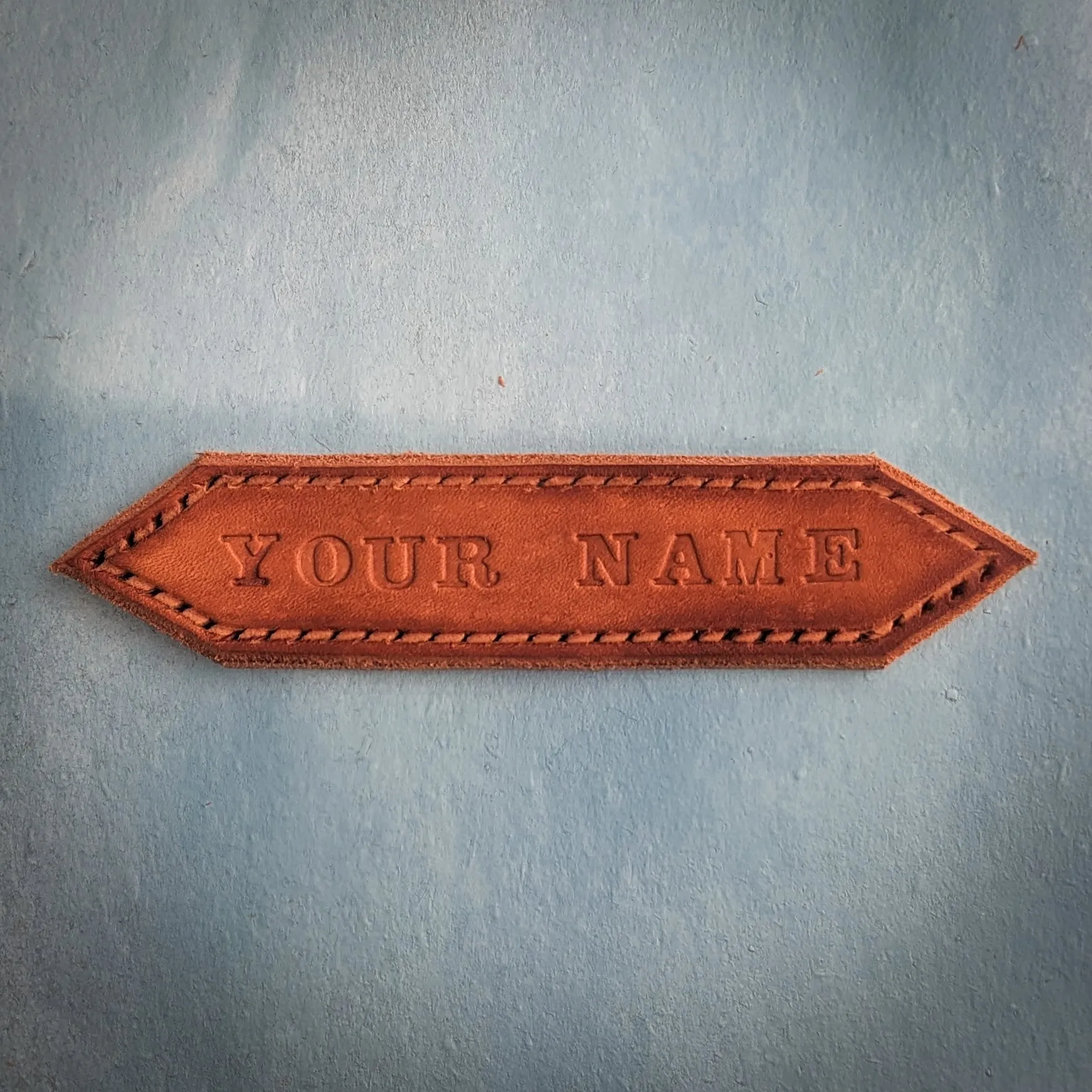 Leather Name Badge