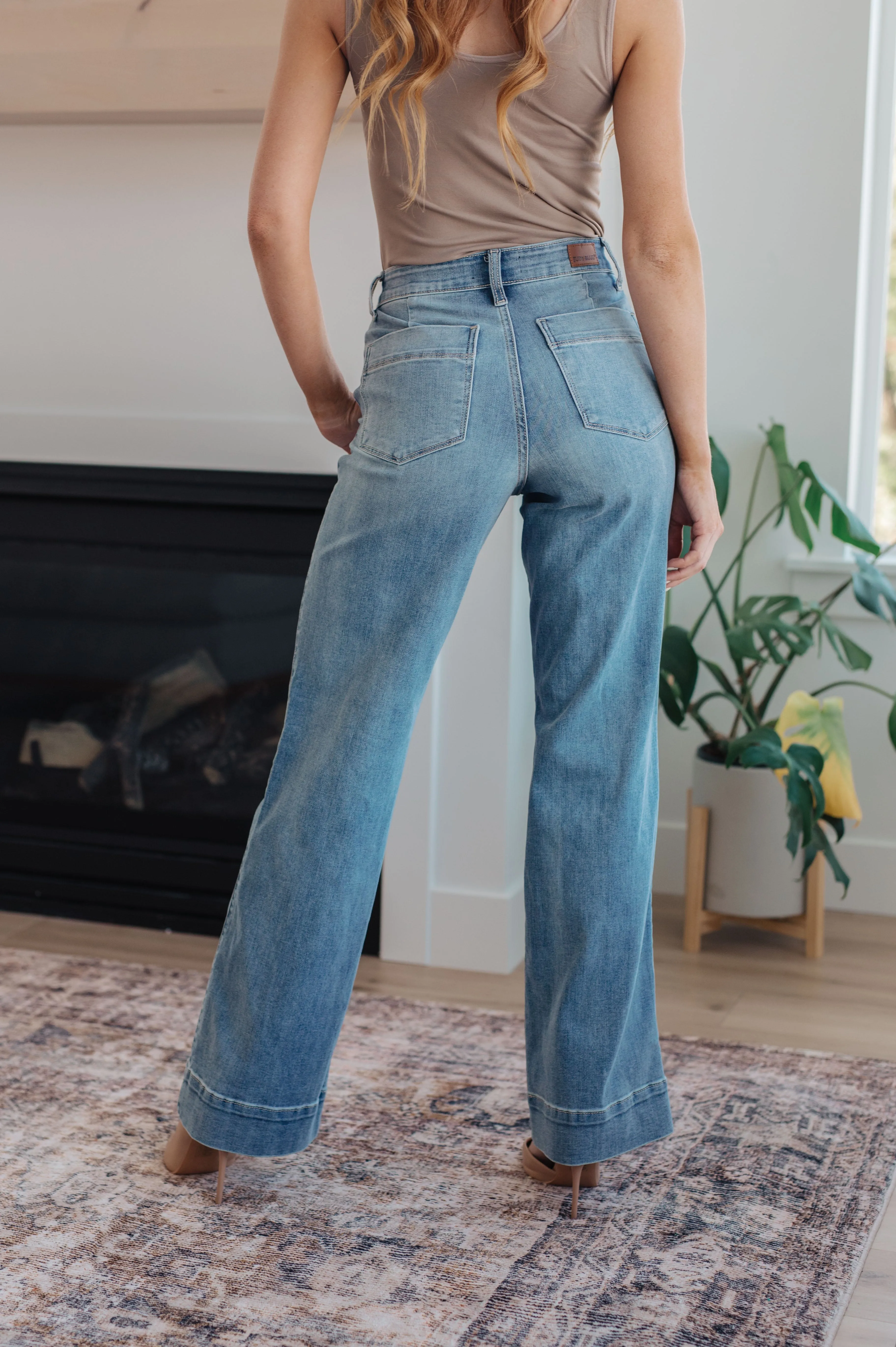 Mindy Mid Rise Wide Leg Jeans - Online Exclusive