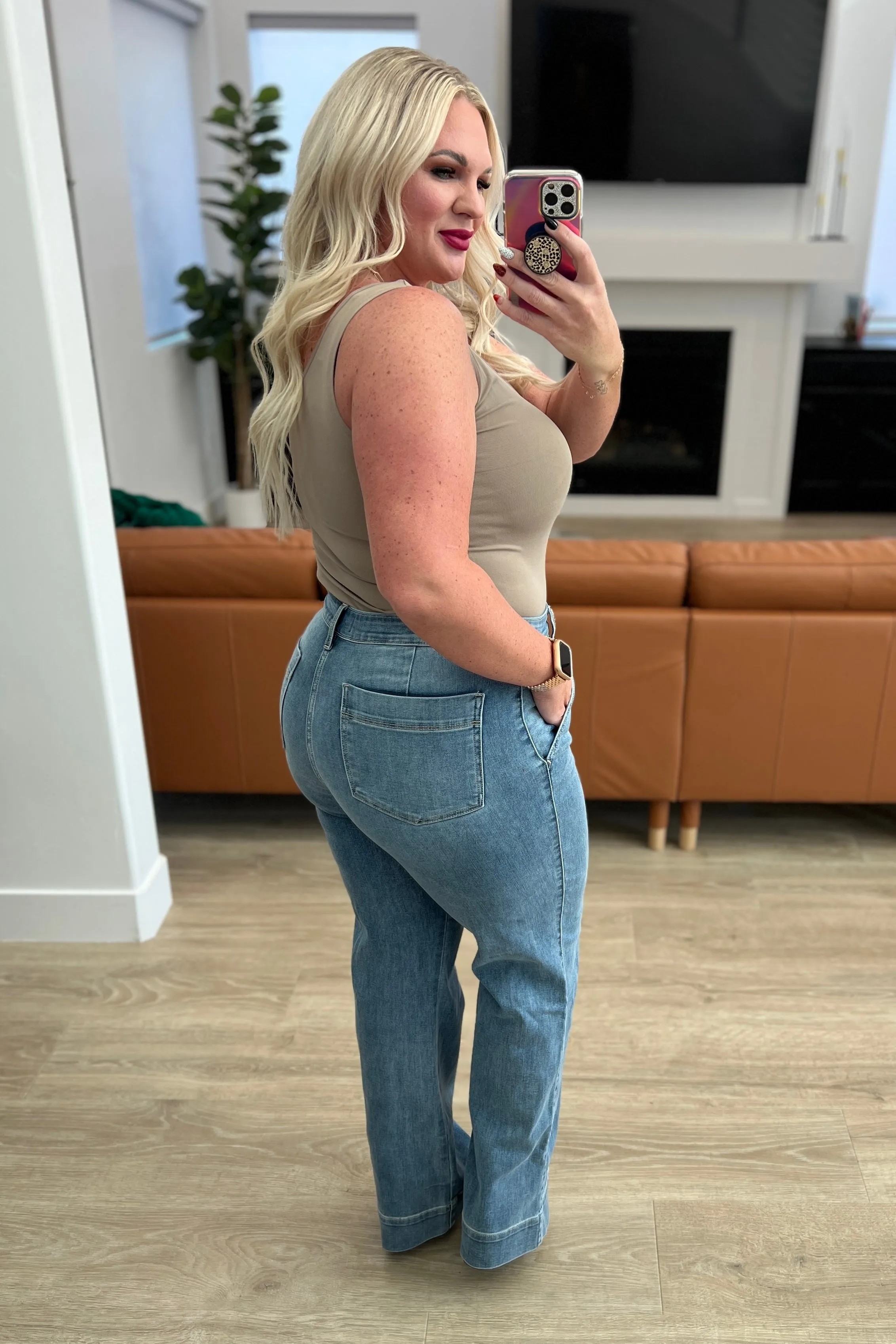 Mindy Mid Rise Wide Leg Jeans - Online Exclusive