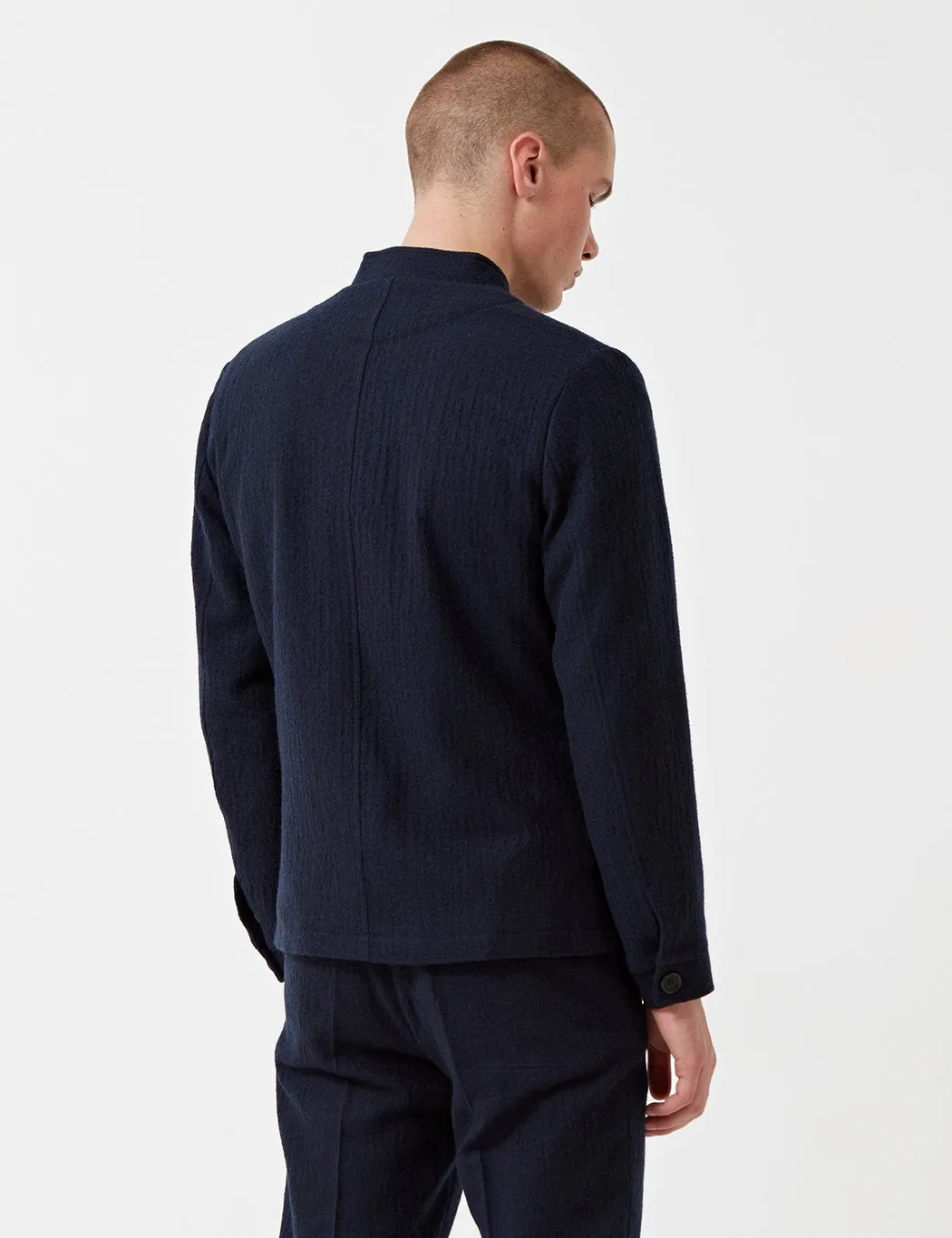 Oliver Spencer Coram Jacket (Wool) - Dexter Midnight Blue