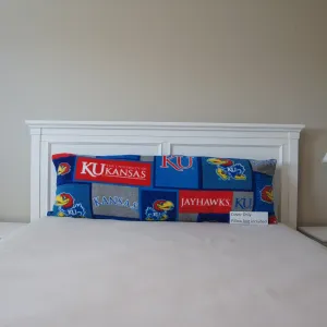 Pillows - Body Pillow Cover - College - NCAA - University of Kansas-KU - Jayhawks - Blocks