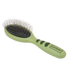 Safari Dog Wire Pin Brush with Plastic Handle