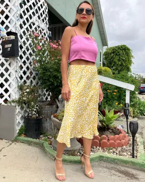 Satin Midi Skirt