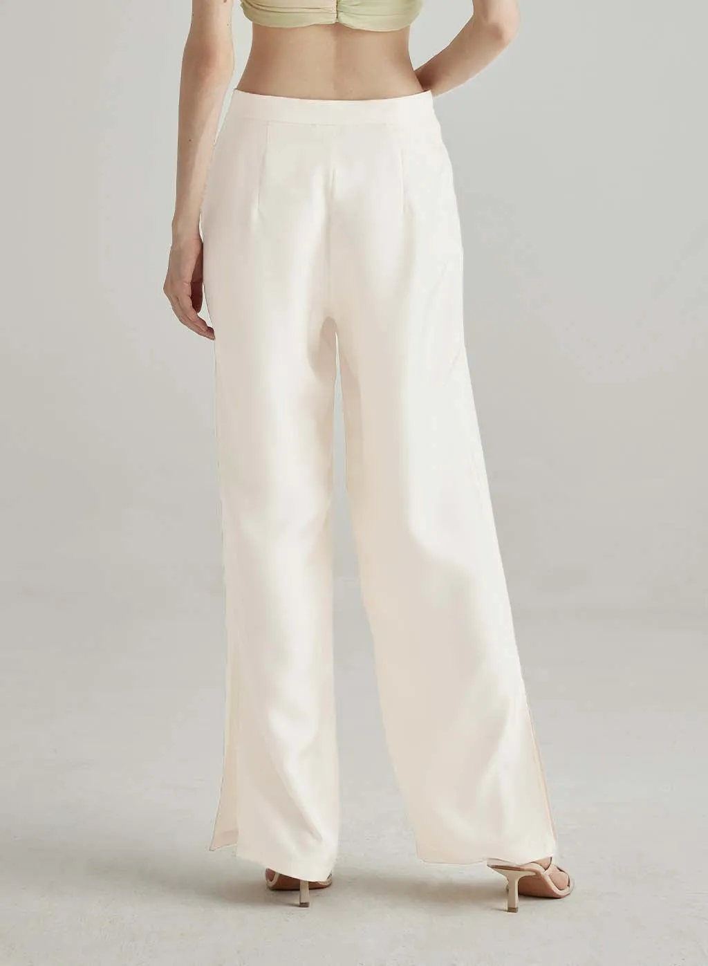 Slit Wide-Leg Trouser