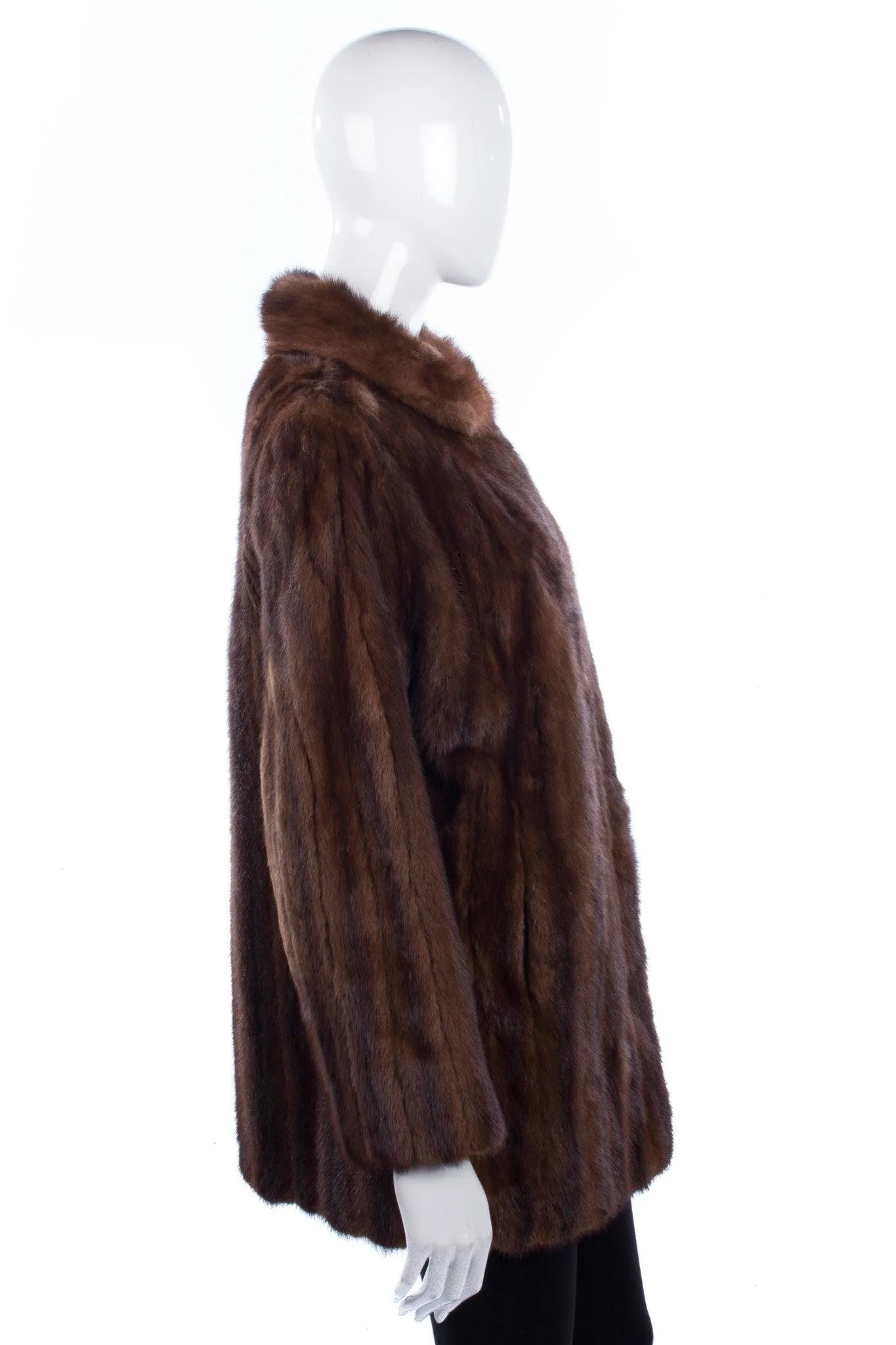 Vintage fantastic brown mink fur coat size M